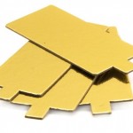 Rectangular Gold Cake Mats with Handles